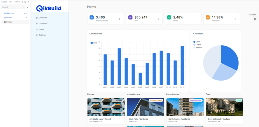 WeWeb no-code analytics